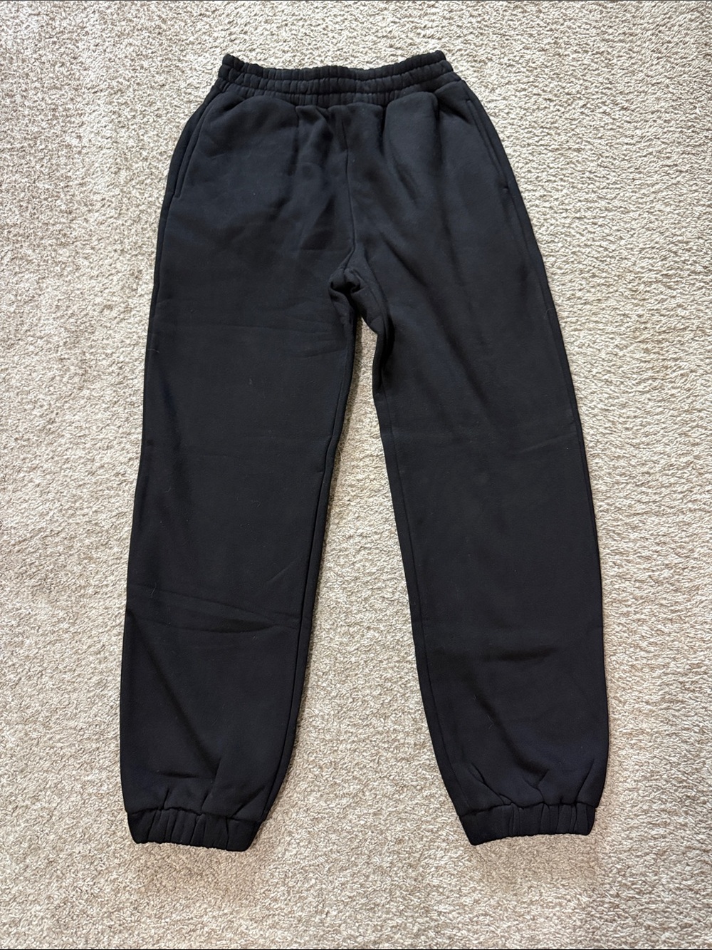 Comfrt Black Fleece Jogger Pants